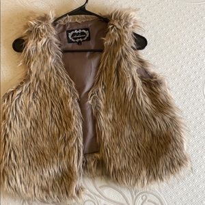 Faux fur vest